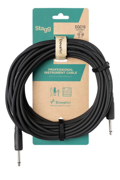 Stagg EGC10, kabel JACK/JACK, 10m