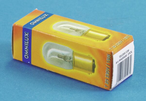 OMNILUX T20 230V/15W BA 15d 1000h - Image 3