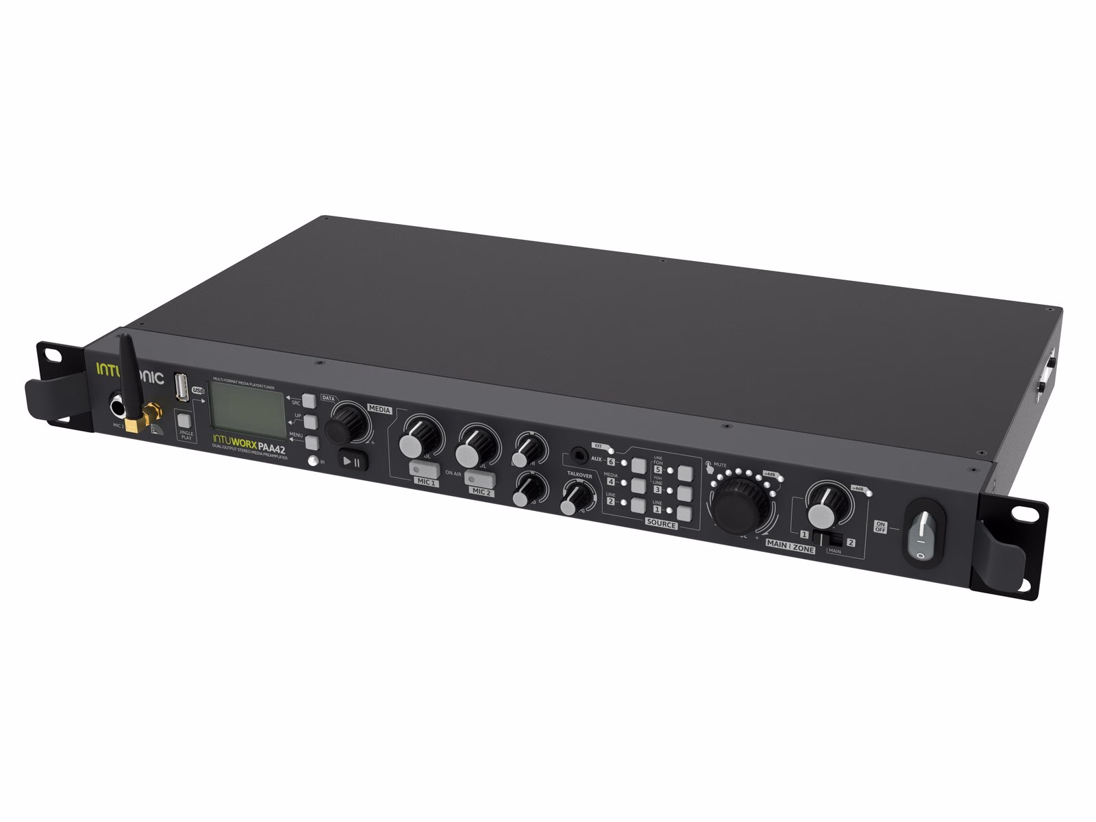 INTUSONIC PAA4, stereo mediální předzesilovač s 2výstupy - Obrázek 4