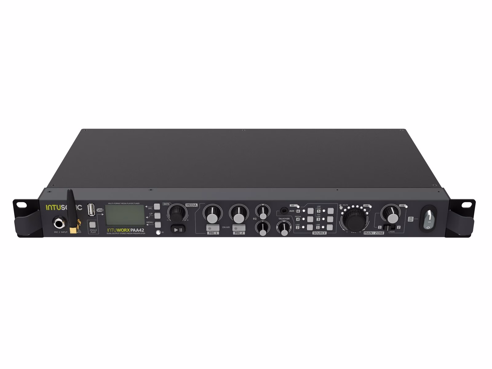 INTUSONIC PAA4, stereo mediální předzesilovač s 2výstupy - Obrázek 7