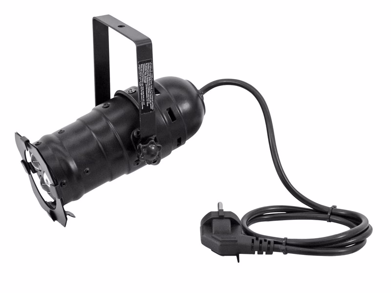Eurolite LED PAR-16 spot černý, 3x3W LED 3200K