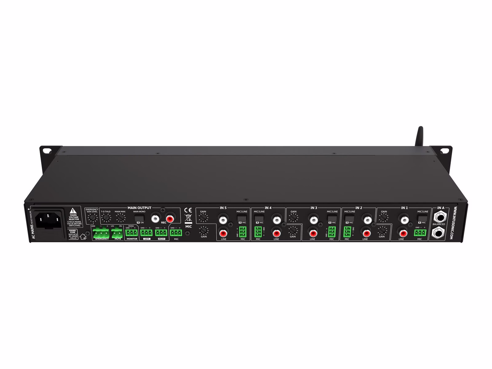 INTUSONIC PAA71 Mikrofonní linkový mixážní pult - Obrázek 6