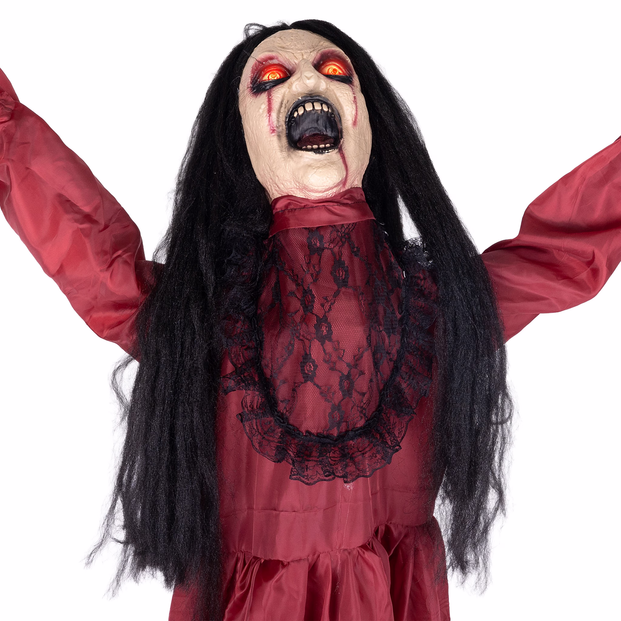 Halloween dívka v červených šatech, 157 cm - Obrázek 5