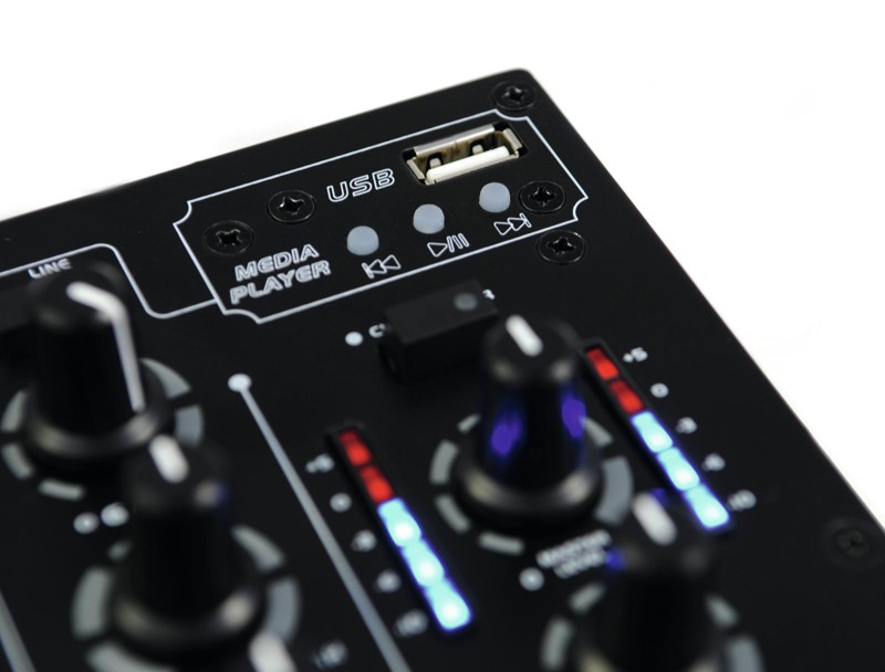 Omnitronic PM-311P, 3-kanálový mixážní pult s MP3 přehrávačem - Obrázek 4