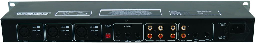 Omnitronic EM-260, 3/3-kanálový mixážní pult - Obrázek 4