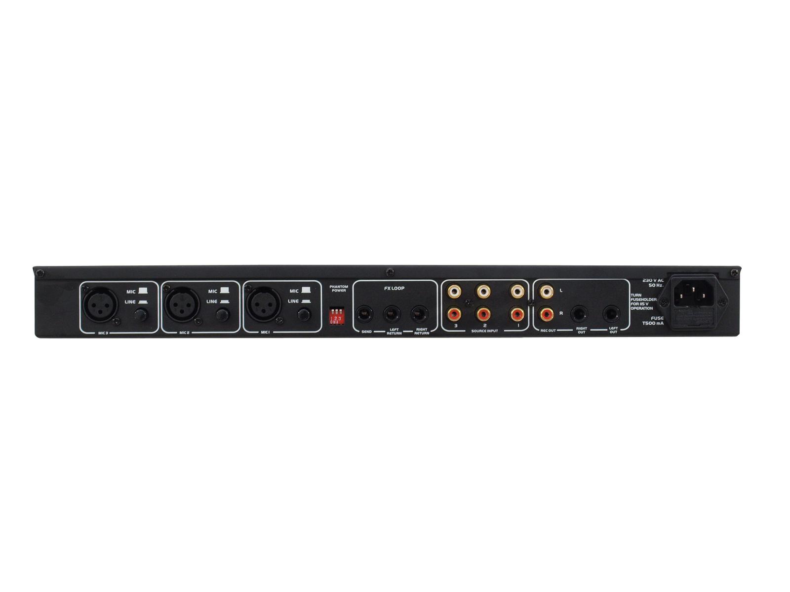 Omnitronic EM-260B, 3/3-kanálový mixážní pult - Obrázek 4