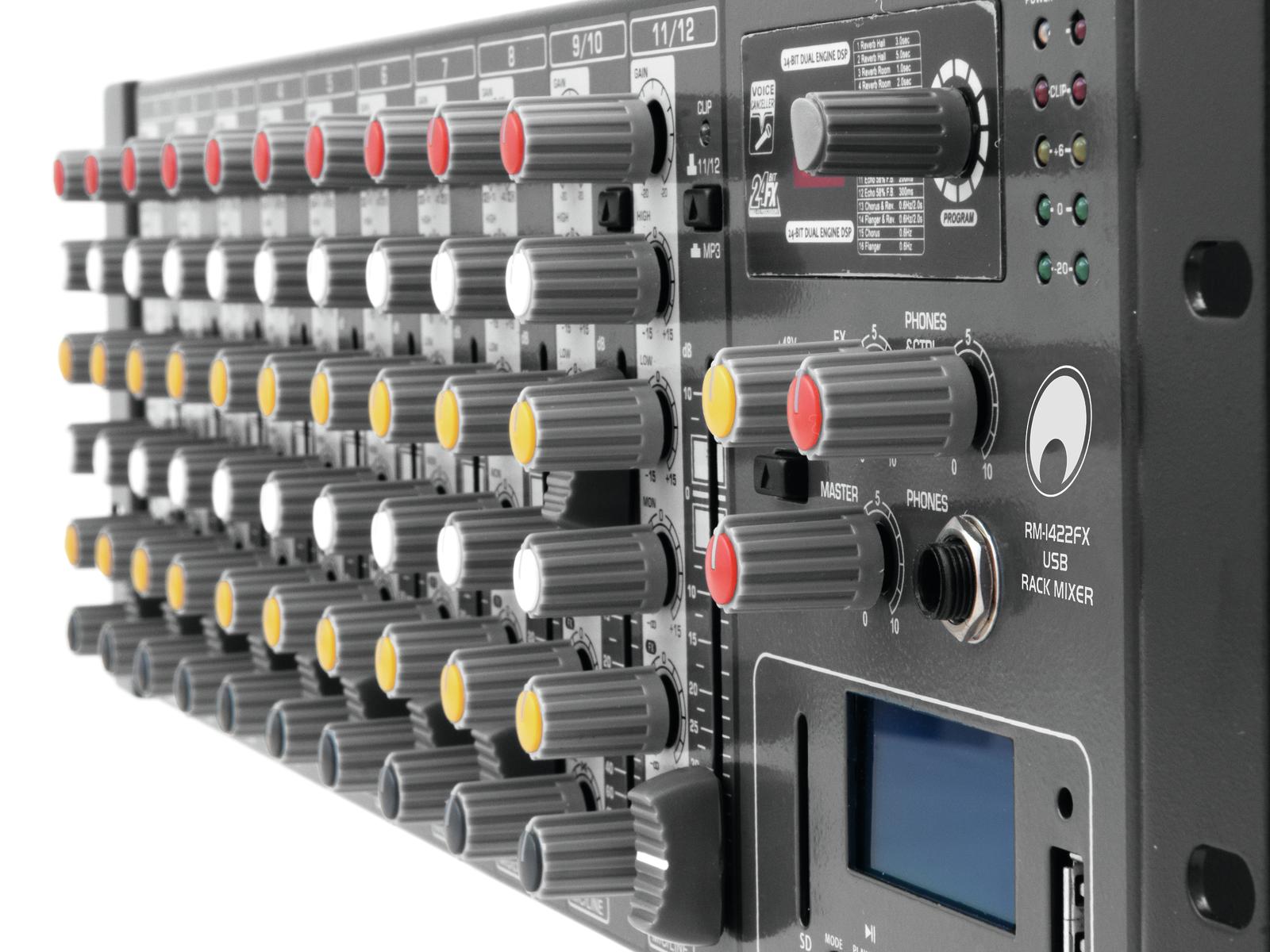 Omnitronic RM-1422FX USB Rack mixer - Obrázek 4