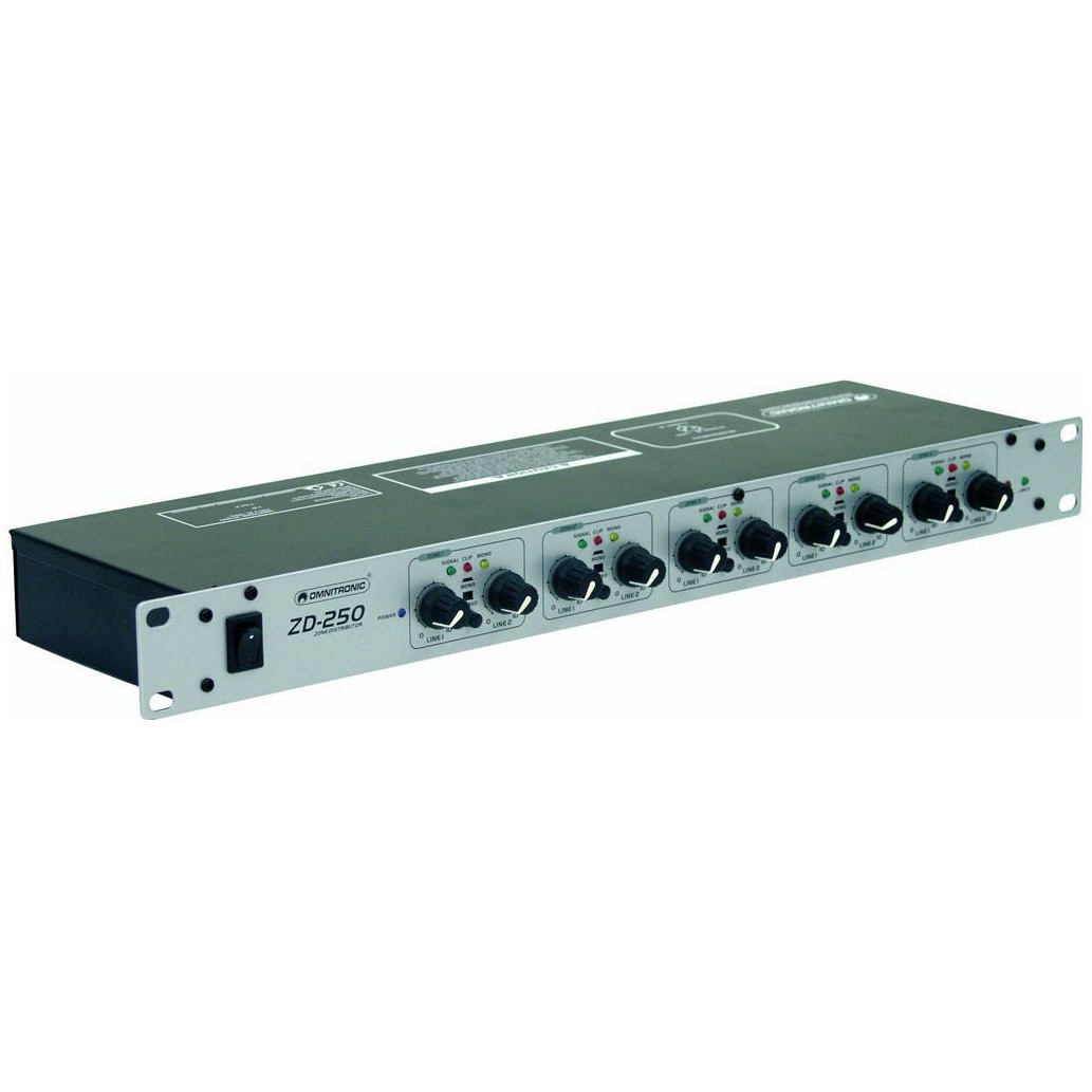Omnitronic ZD-250, zónový distributor, stříbrná - Obrázek 3