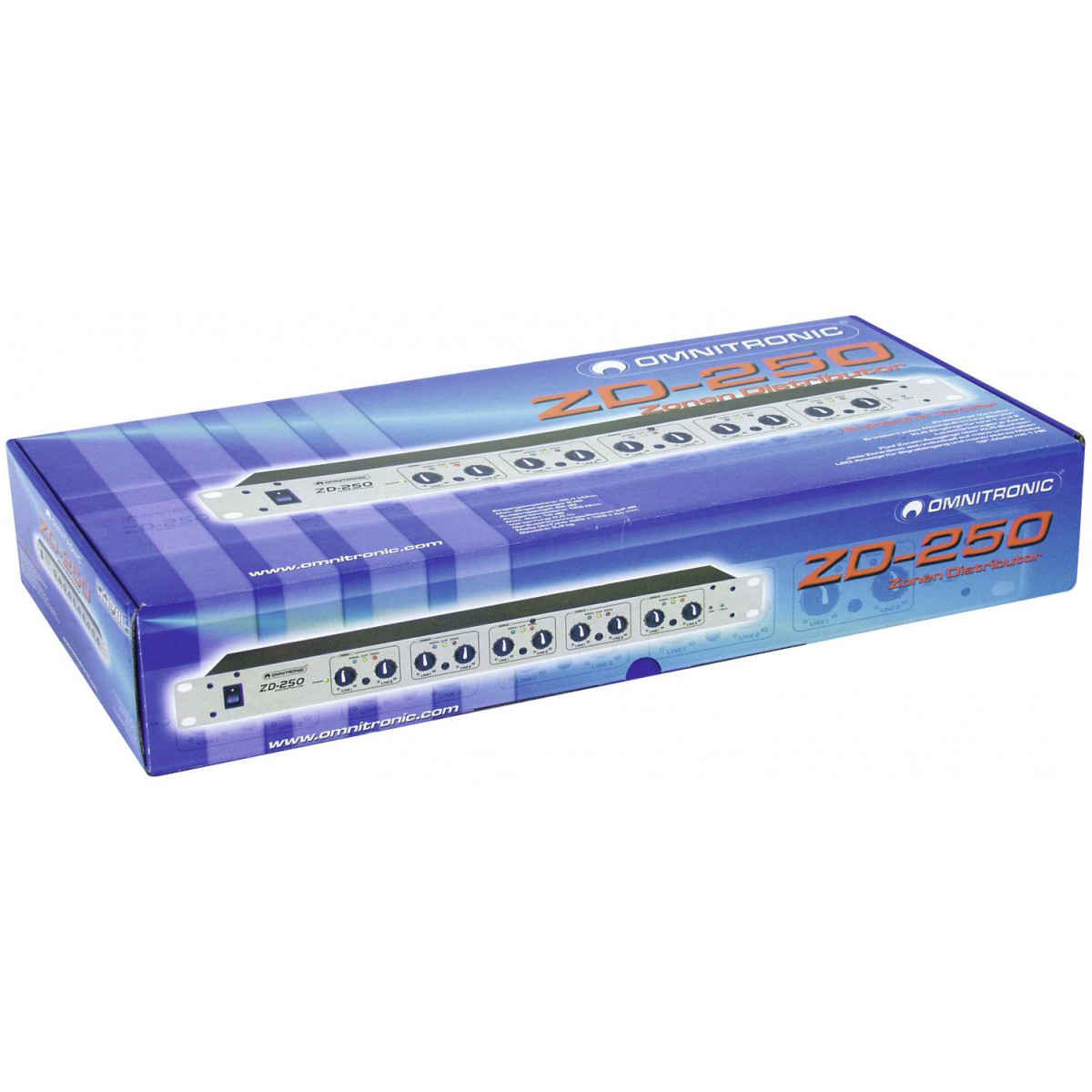 Omnitronic ZD-250, zónový distributor, stříbrná - Obrázek 4