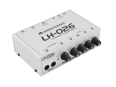 Omnitronic LH-026, mini mixážní pult 3-kanálový stereo