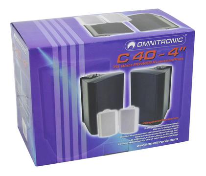 Omnitronic C-40, pasivní 4" reproboxy 35W, bílé, cena/pár - Obrázek 5