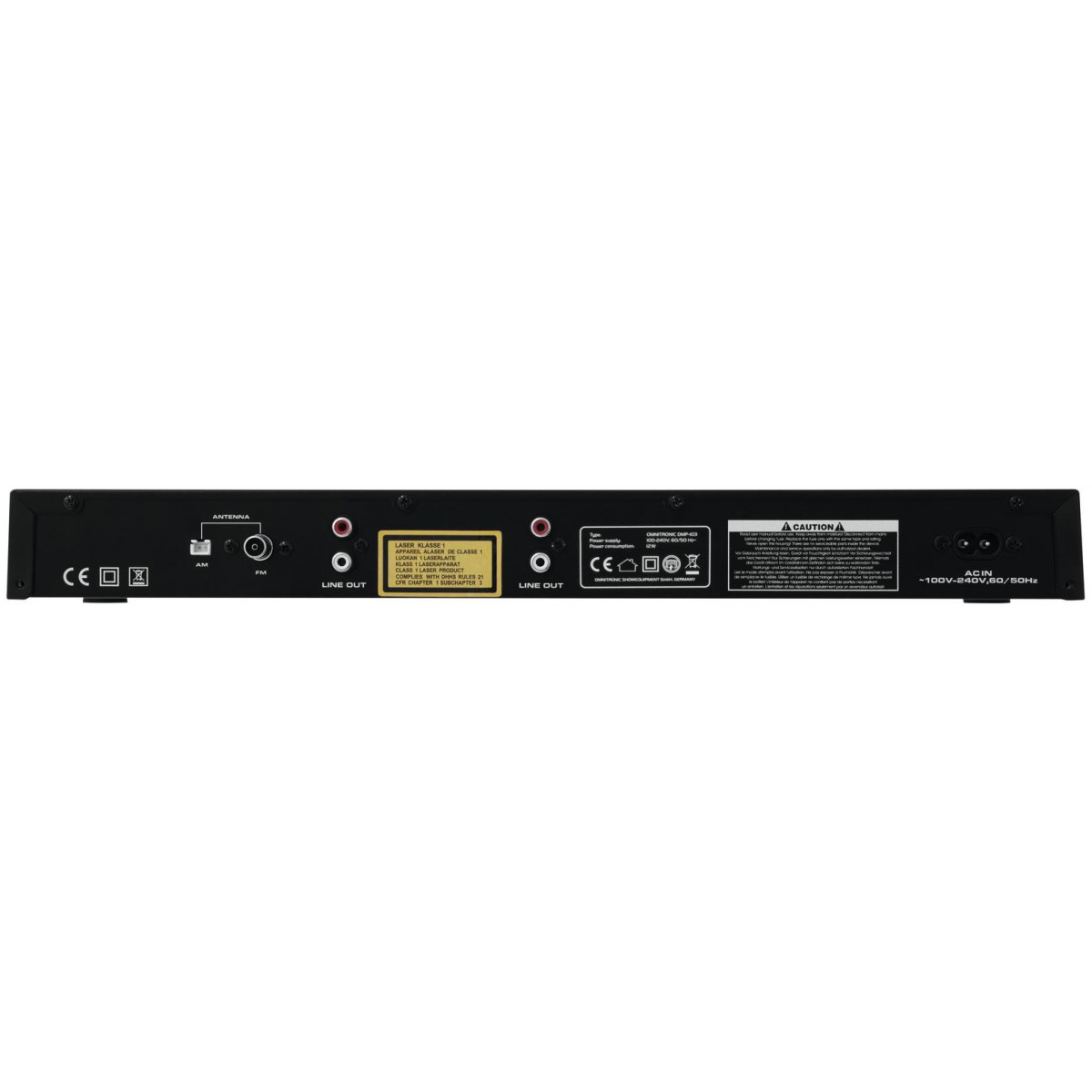 Omnitronic DMP-103RDS, multimediální přehrávač CD/MP3/FM - Obrázek 4