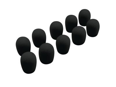 Omnitronic UHF-100 mikrofonní protivětrné kryty, černé, 10ks