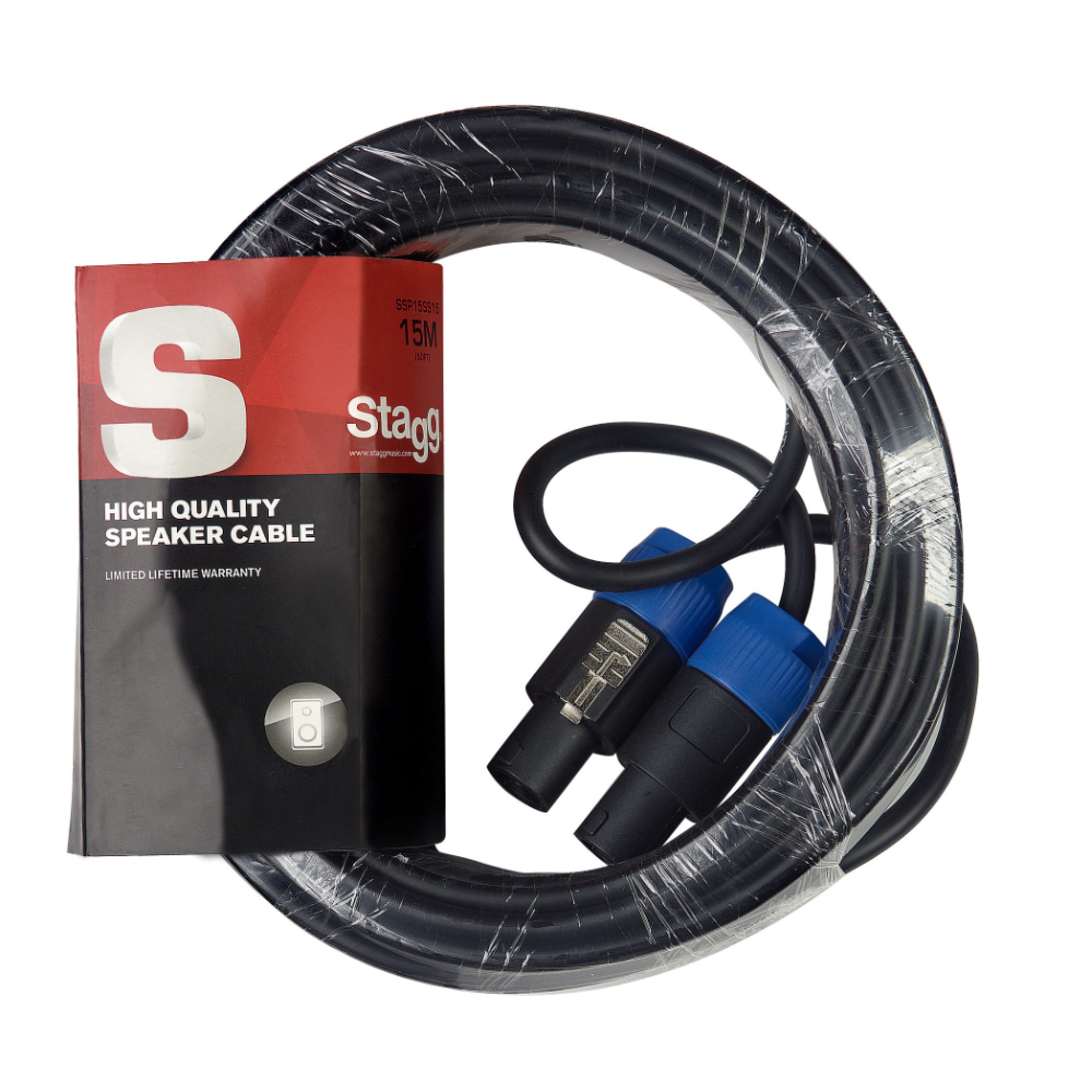 Stagg SSP15SS15, reproduktorový kabel Speakon - Speakon zástrčka, 15m - Obrázek 7