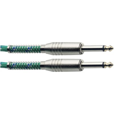 Stagg SGC6VT GR, nástrojový kabel Jack/Jack, 6 m, zelený