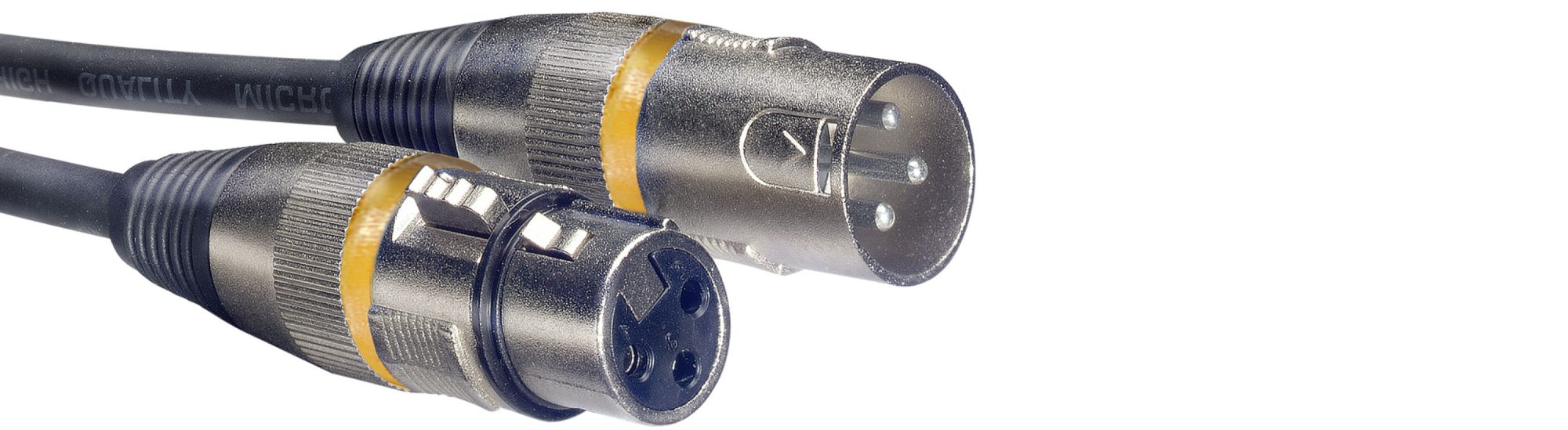Stagg SMC3 YW, mikrofonní kabel XLR/XLR, 3m, žluté kroužky