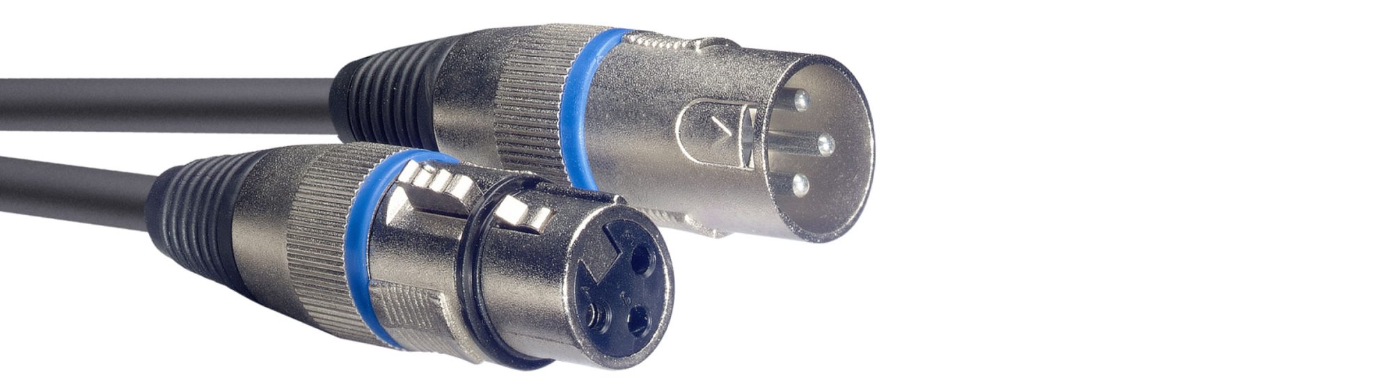 Stagg SMC1 BL, mikrofonní kabel XLR/XLR, 1m, modré kroužky