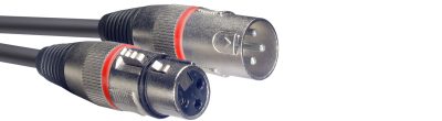 Stagg SMC1 RD, mikrofonní kabel XLR/XLR, 1m, červené kroužky
