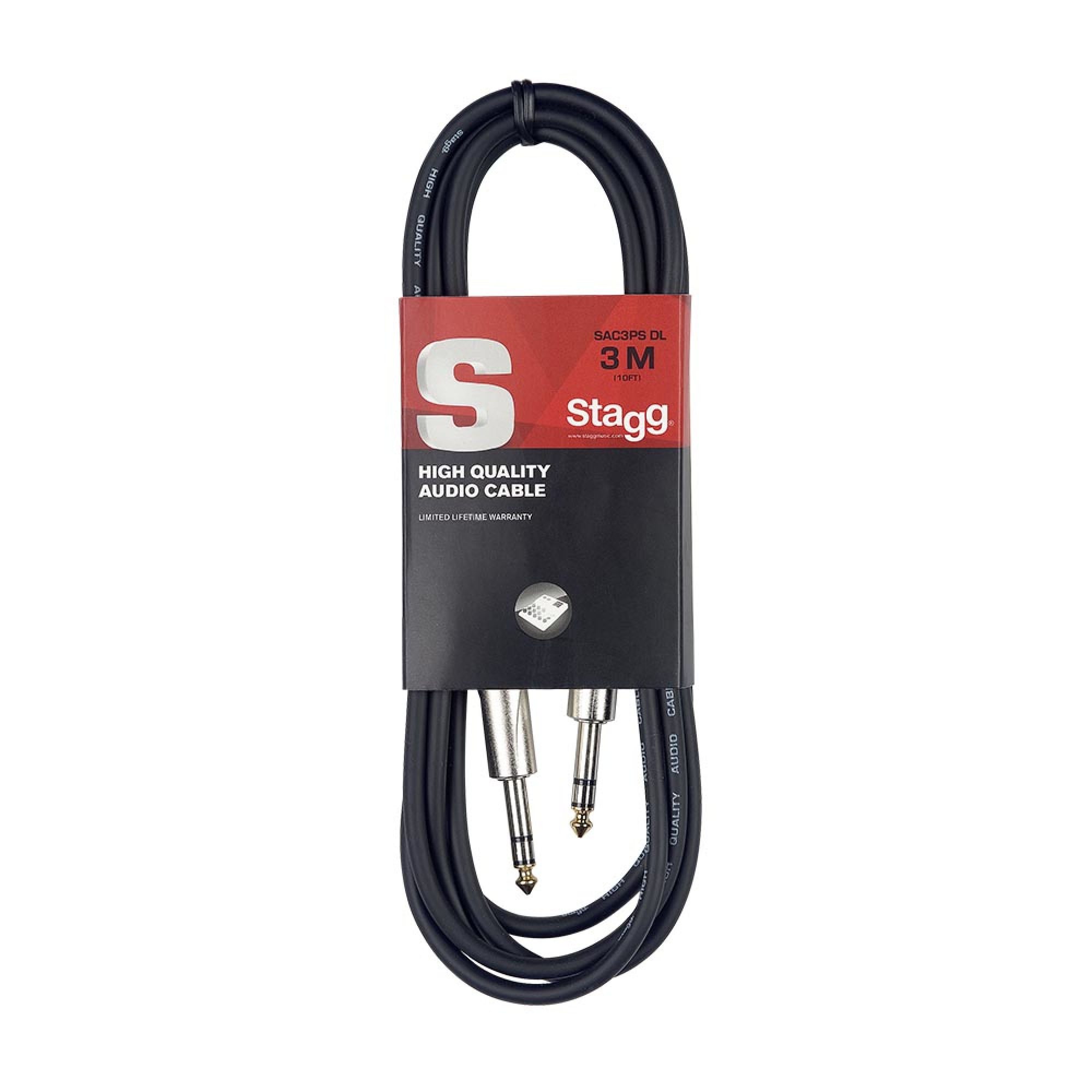 Stagg SAC3PS DL, kabel stereo JACK/stereo JACK, 3m - Obrázek 7