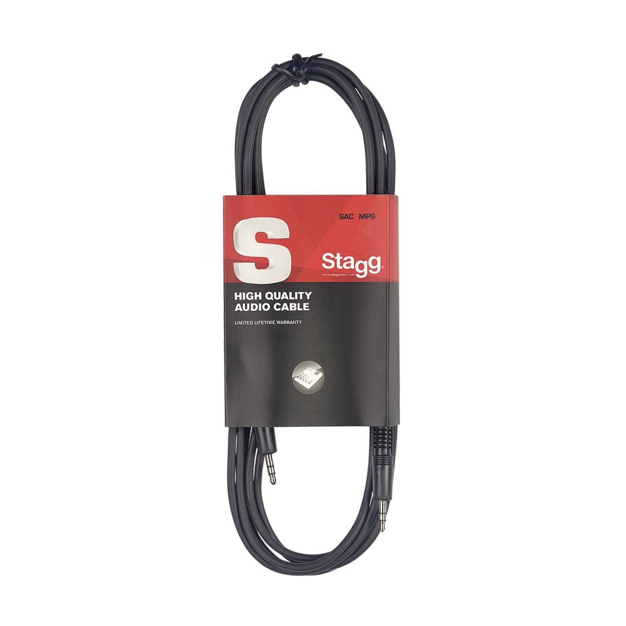 Stagg SAC1MPS, kabel stereo mini JACK/stereo mini JACK, 1m - Obrázek 7