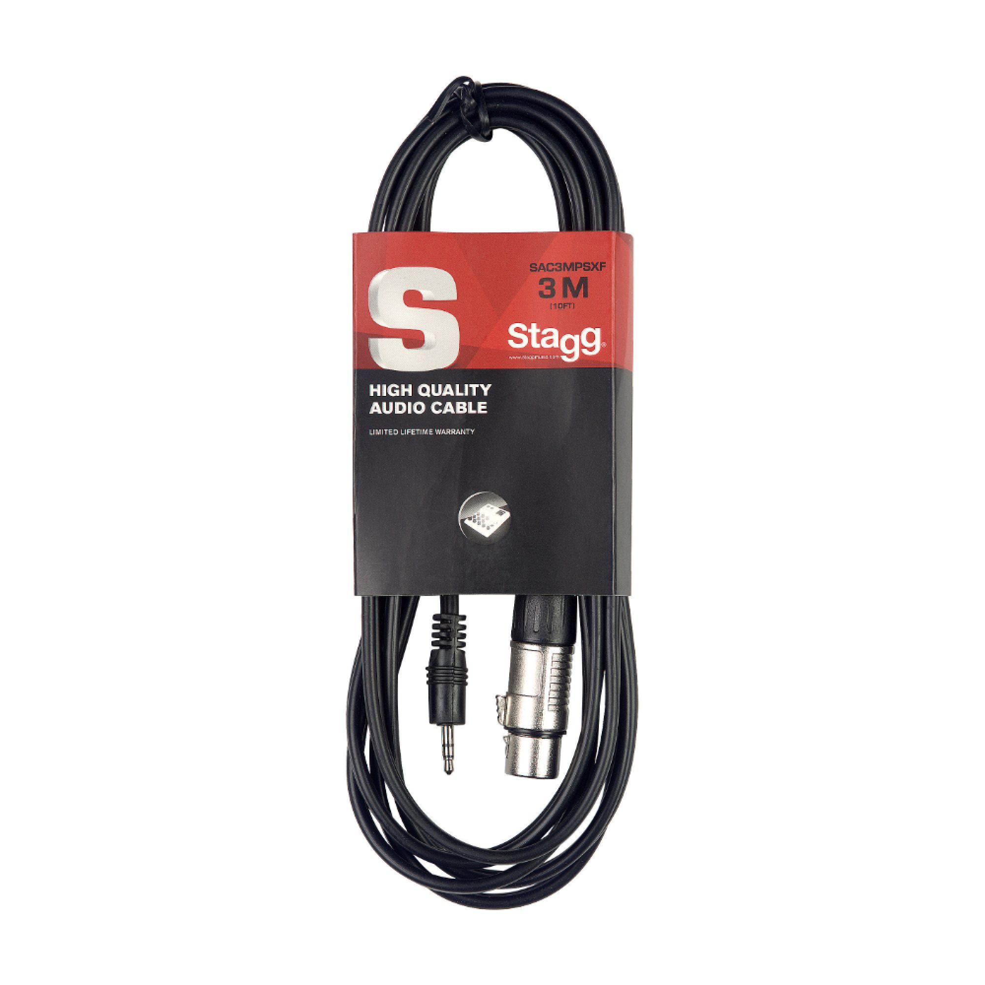 Stagg SAC1MPSXF, kabel XLR/mini JACK, 1m - Obrázek 7