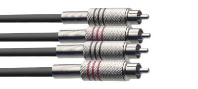 Stagg STC6C, kabel 2x RCA/2x RCA, 6m