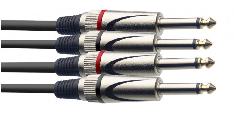 Stagg STC6P, kabel 2x JACK/2X JACK, 6m - Obrázek 3