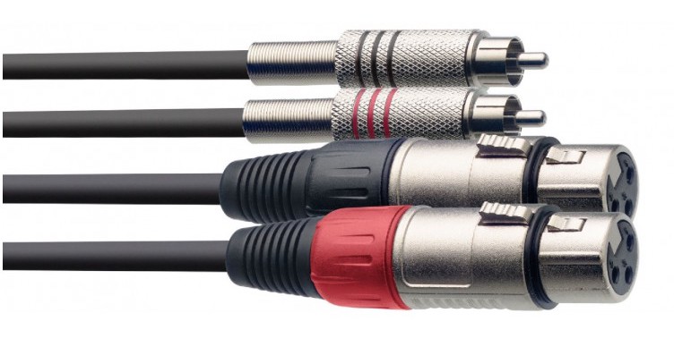 Stagg STC060CMXF, kabel dvojitý XLR/RCA, 0,6m - Obrázek 3