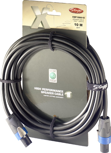 Stagg XSP10SS15, kabel SPK/SPK 4pin, 10m