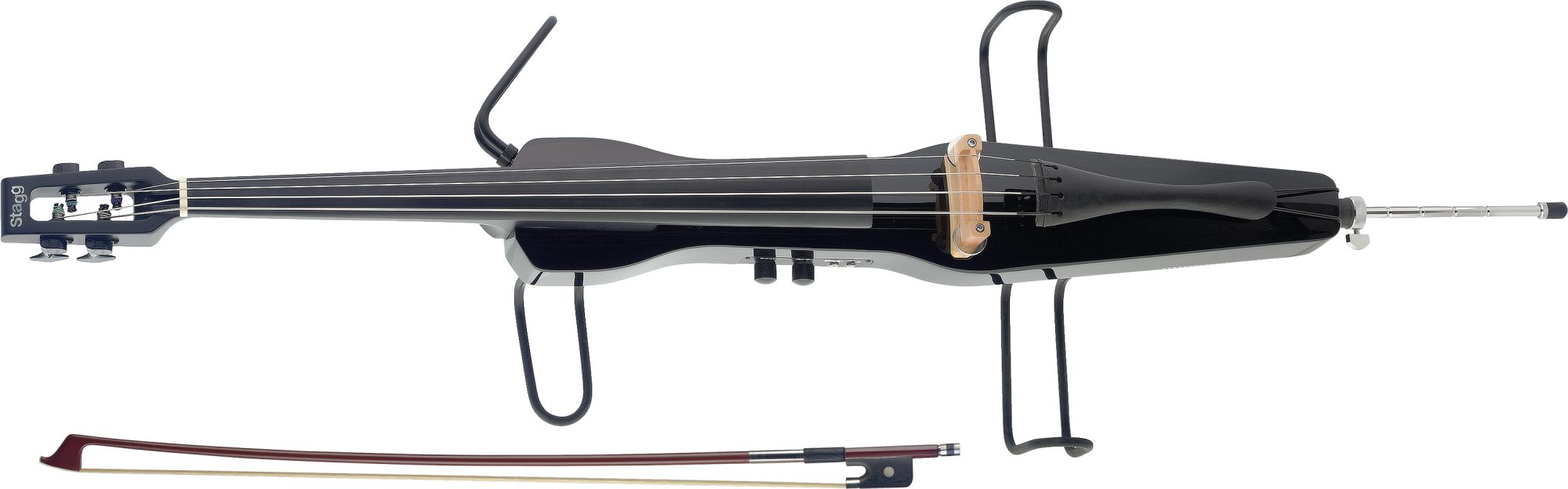 Stagg ECL 4/4 BK, elektrické violoncello, černé - Obrázek 7