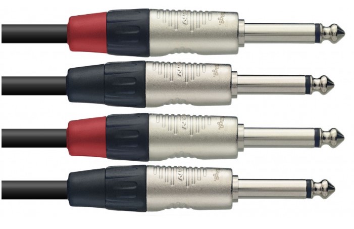 Stagg NTC3PR, kabel dvojitý mono JACK/JACK, 3m - Obrázek 7
