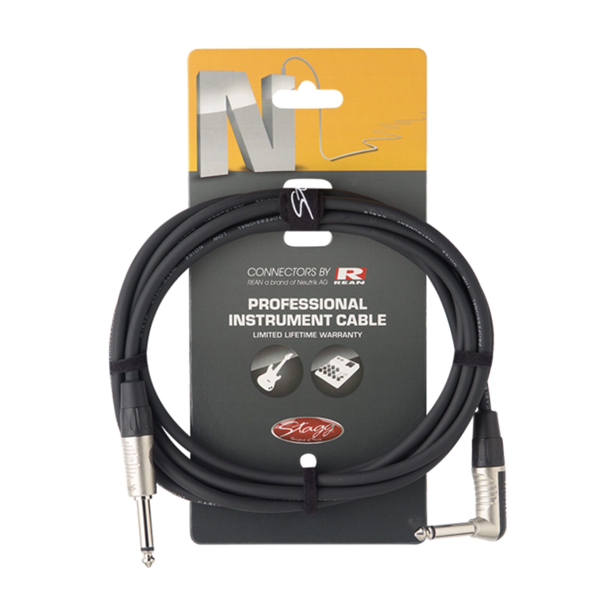 Stagg NGC6PLR, kabel JACK/JACK rohový, 6m - Obrázek 7