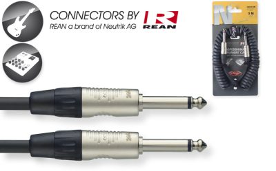 Stagg NGCC3R, kabel JACK/JACK, 3m