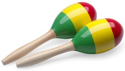 Stagg MRW-29R, dřevěné maracas, reggae