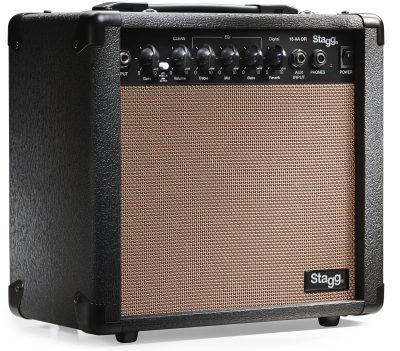 Stagg 15 AA DR, kombo pro elektroakustickou kytaru, 15W