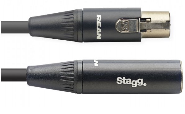 Stagg NAC1.5MX4FMX4MR, linkový kabel mini XLR 4-pin samec/mini XLR 4-pin samice, 1,5m - Obrázek 3