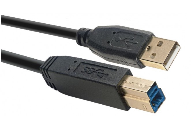 Stagg NCC1,5U3AU3B, USB kabel/STD A-B 3.0 1,5m - Obrázek 3