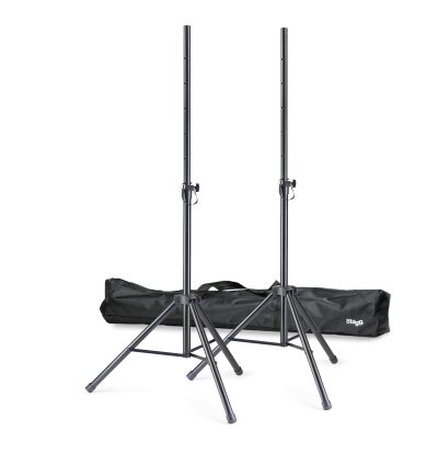 Stagg SPSQ10 SET, sada reproduktorových stojanů v přepravním obalu, 113-187 cm, 50 kg