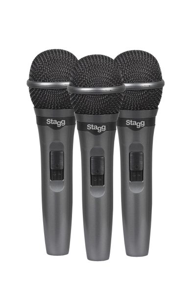 Stagg SDMP15-3, sada 3 dynamických mikrofonů