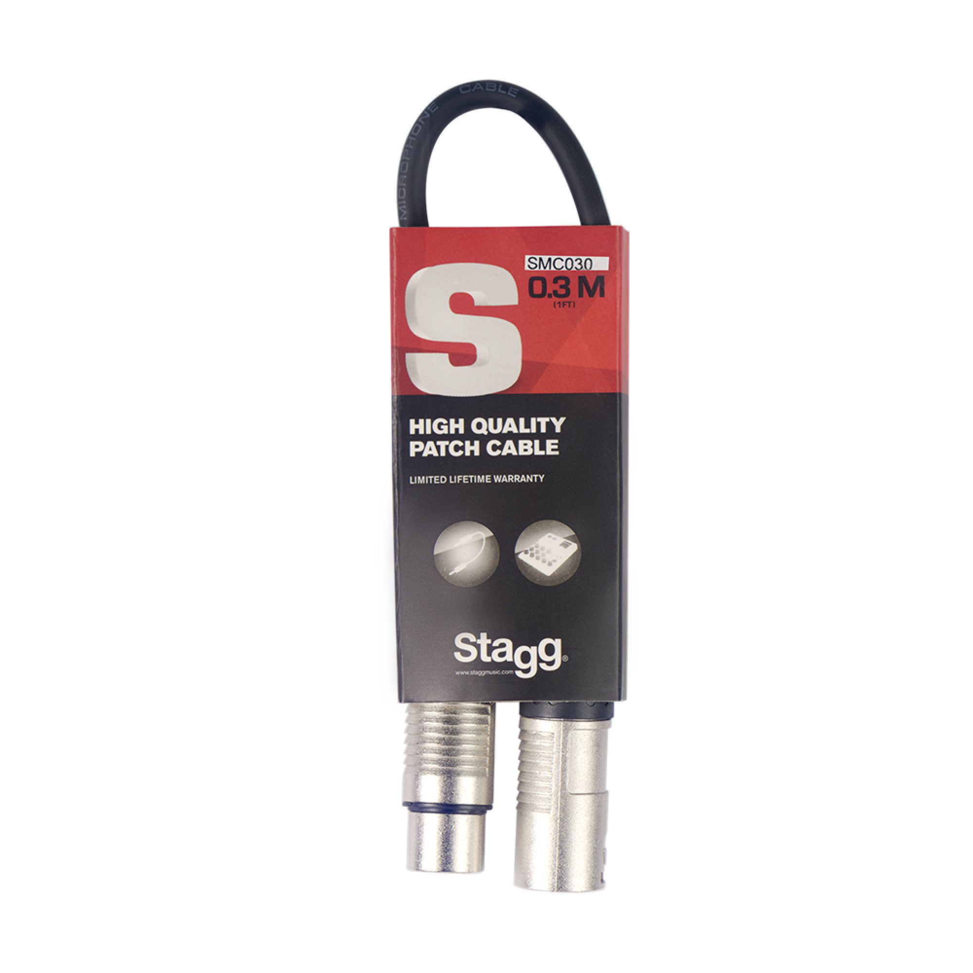 Stagg SMC030, mikrofonní kabel XLR/XLR, 30cm - Obrázek 8
