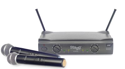 Stagg SUW 50 MM EG, UHF mikrofonní set 2 kanálový, 2x ruční mikrofon