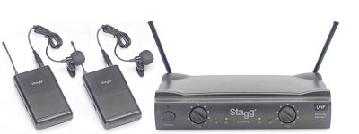 Stagg SUW 50 LL EG, 2-kanálový bezdrátový mikrofonní set 863,8 MHz / 864,5 MHz