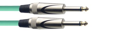 Stagg SGC3DL CGR, kabel JACK/JACK, 3 m, zelený
