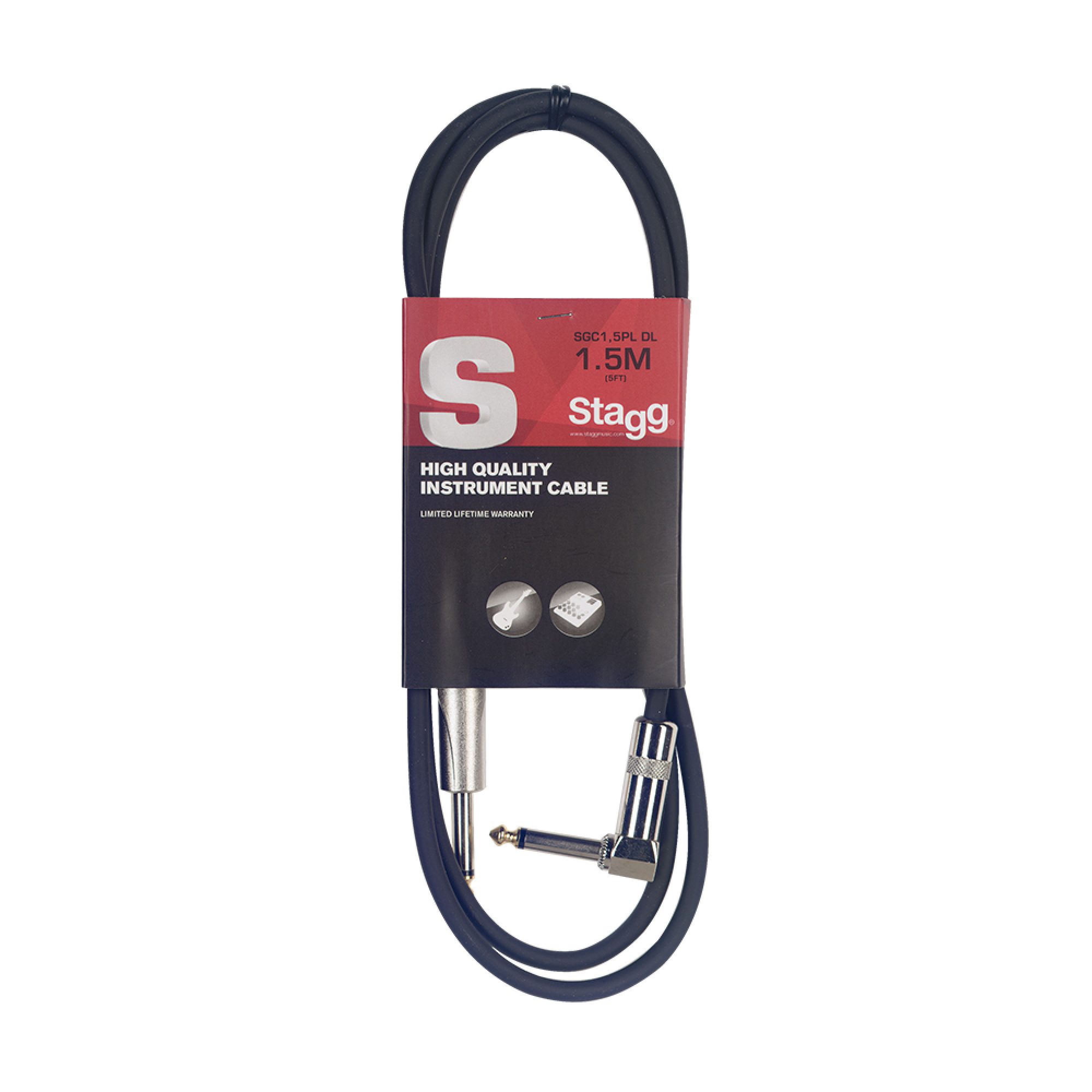 Stagg SGC1,5PL DL, kabel JACK/JACK roh, 1,5 m - Obrázek 8