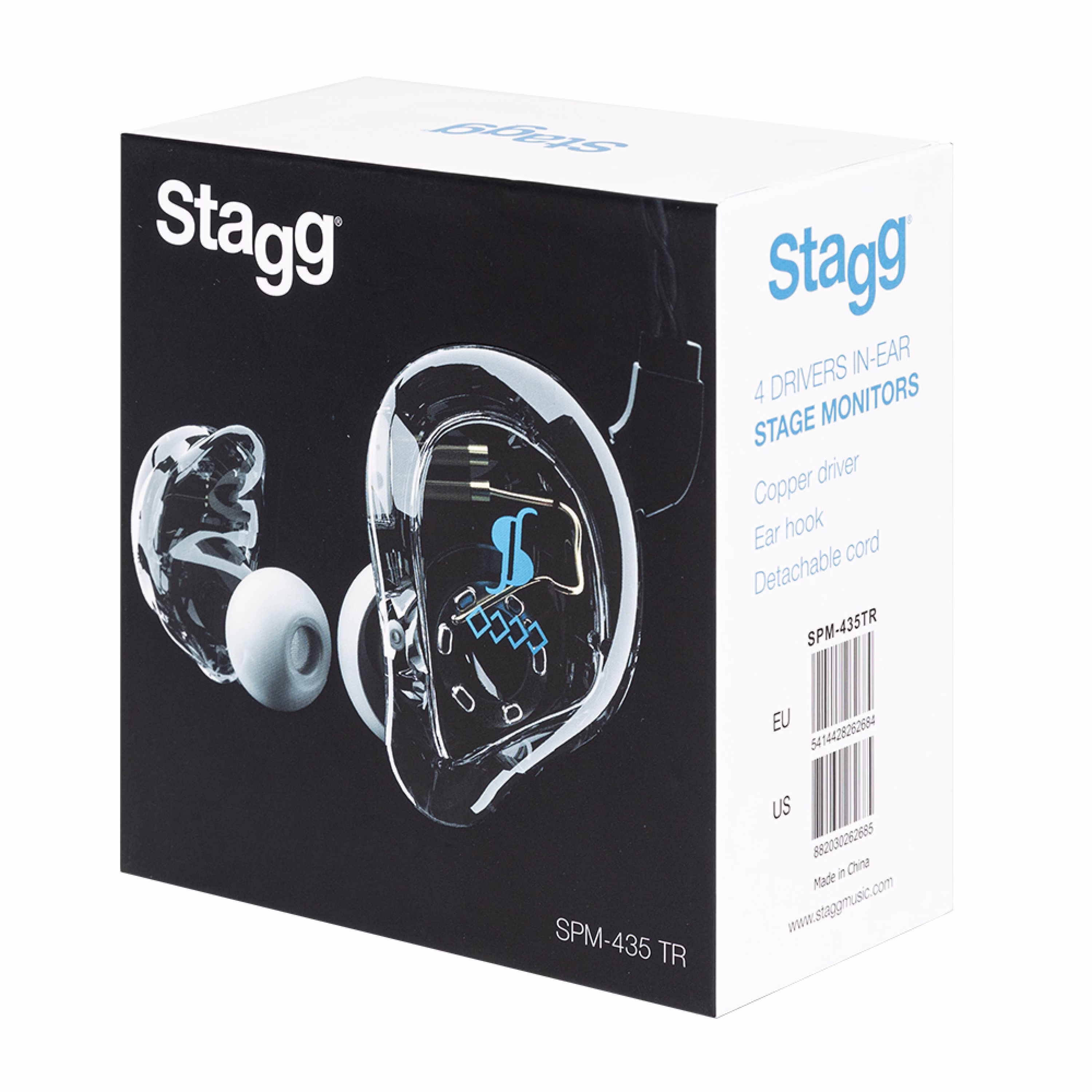 Stagg SPM-435 TR, 4-driver in-ear sluchátka, transparentní - Obrázek 16
