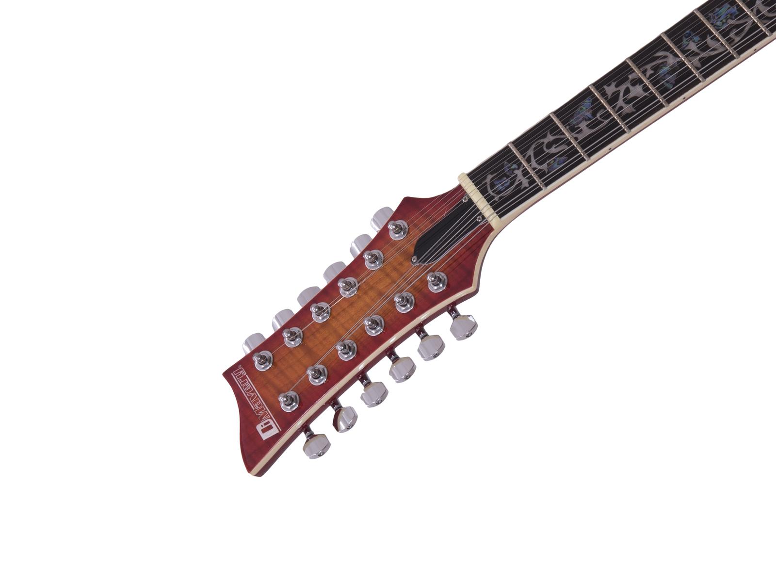 Dimavery LP-612, semiakustická 12-ti strunná kytara, sunburst - Obrázek 3