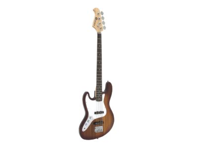 Dimavery JB-302, elektrická baskytara levoruká, sunburst