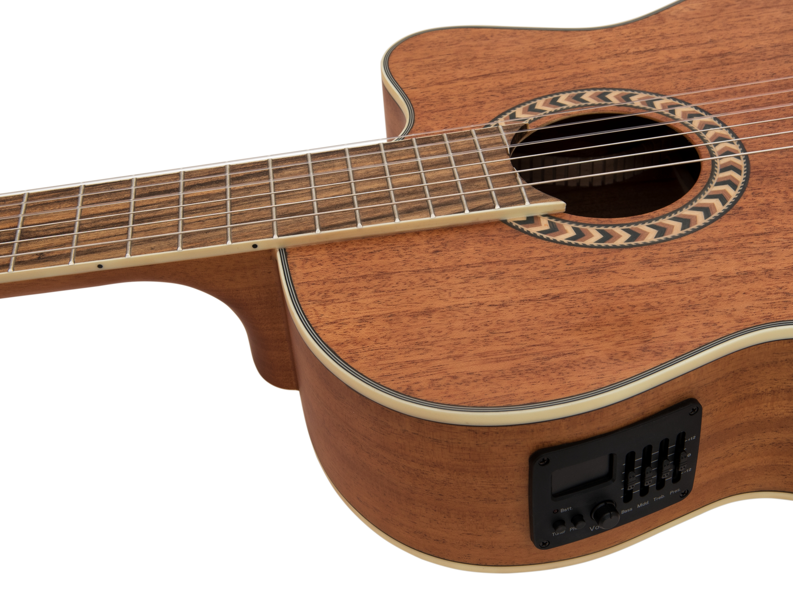 Dimavery CN-300, elektroakustická klasická kytara 4/4, přírodní - Obrázek 5