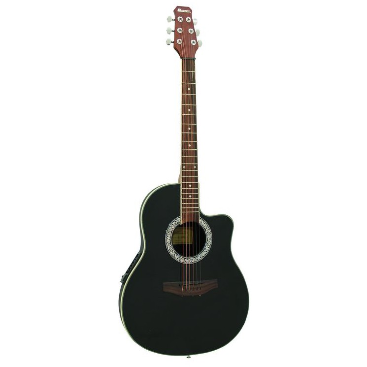 Dimavery RB-300, elektroakustická kytara typu Ovation, černá - Obrázek 6
