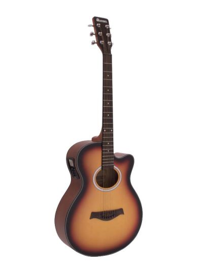 Dimavery AW-400, elektroakustická kytara typu Folk, sunburst